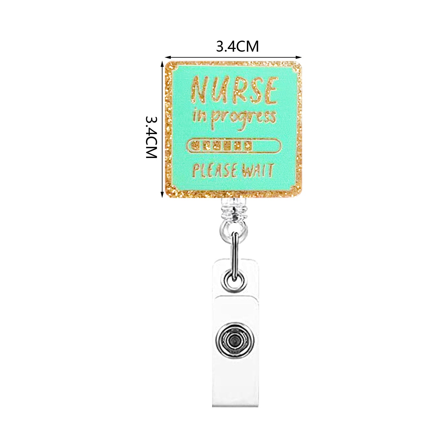 Wholesale Glitter acrylic patch turntable stethoscope retractable and easy to pull